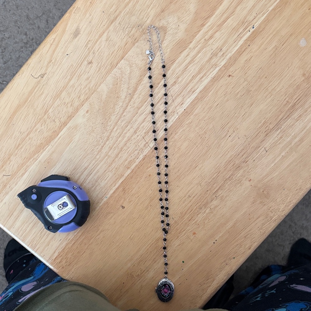 Obsidian Rose Locket